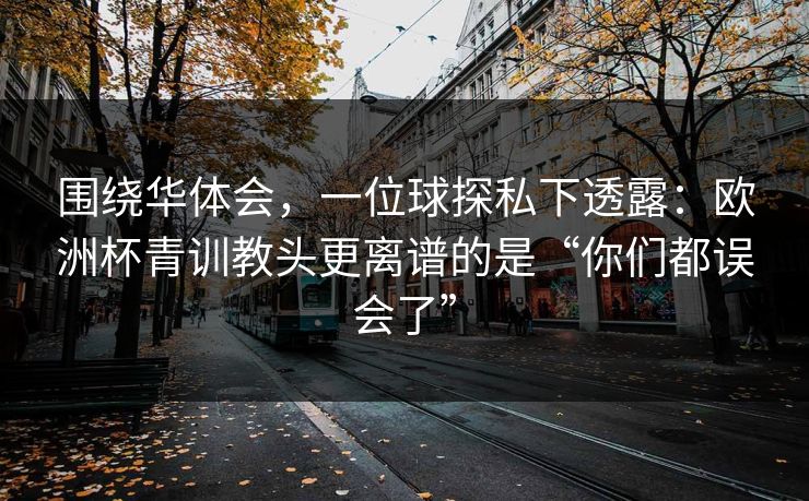 围绕华体会，一位球探私下透露：欧洲杯青训教头更离谱的是“你们都误会了”